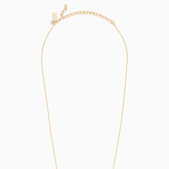 Kate Spade New York Bow Shoppe Row Necklace Pink Gold - Picture 2 of 11
